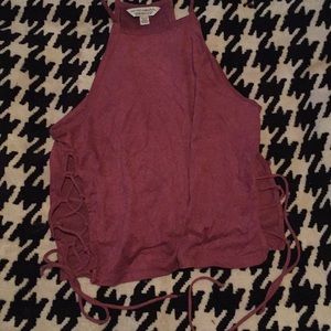 AE 🦅 Crop top with lace up sides